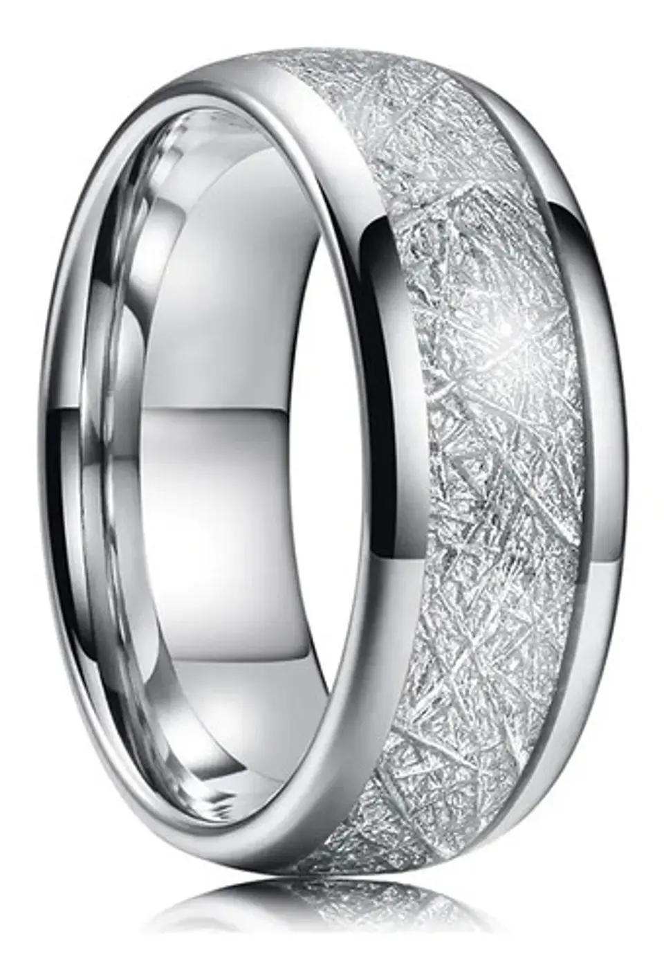 Anillo Argolla Color Oro Clásico Acero Inoxidable Hombre 8