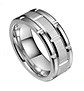 Anillo Argolla Color Oro Clásico Acero Inoxidable Hombre - Miniatura 11