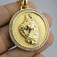 Collar En Acero Dorado Para Hombres Dije Caballo Piedras - Miniatura 4