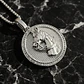 Collar En Acero Dorado Para Hombres Dije Caballo Piedras - Miniatura 14
