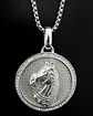 Collar En Acero Dorado Para Hombres Dije Caballo Piedras - Miniatura 15