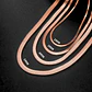 Cadena 55 Cm Serpiente 3mm Color Oro Acero Inoxidable Hombre - Miniatura 4