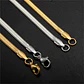 Cadena 55 Cm Serpiente 3mm Color Oro Acero Inoxidable Hombre - Miniatura 13