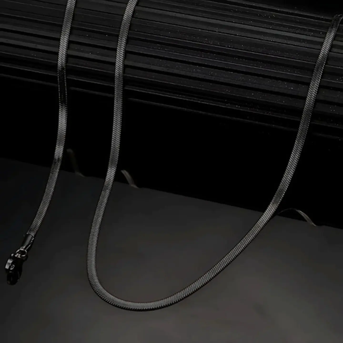 Cadena 55 Cm Serpiente 3mm Color Oro Acero Inoxidable Hombre 18