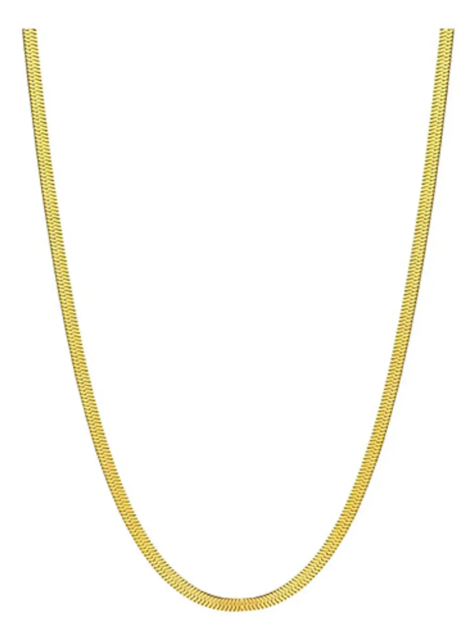 Cadena 55 Cm Serpiente 3mm Color Oro Acero Inoxidable Hombre 24