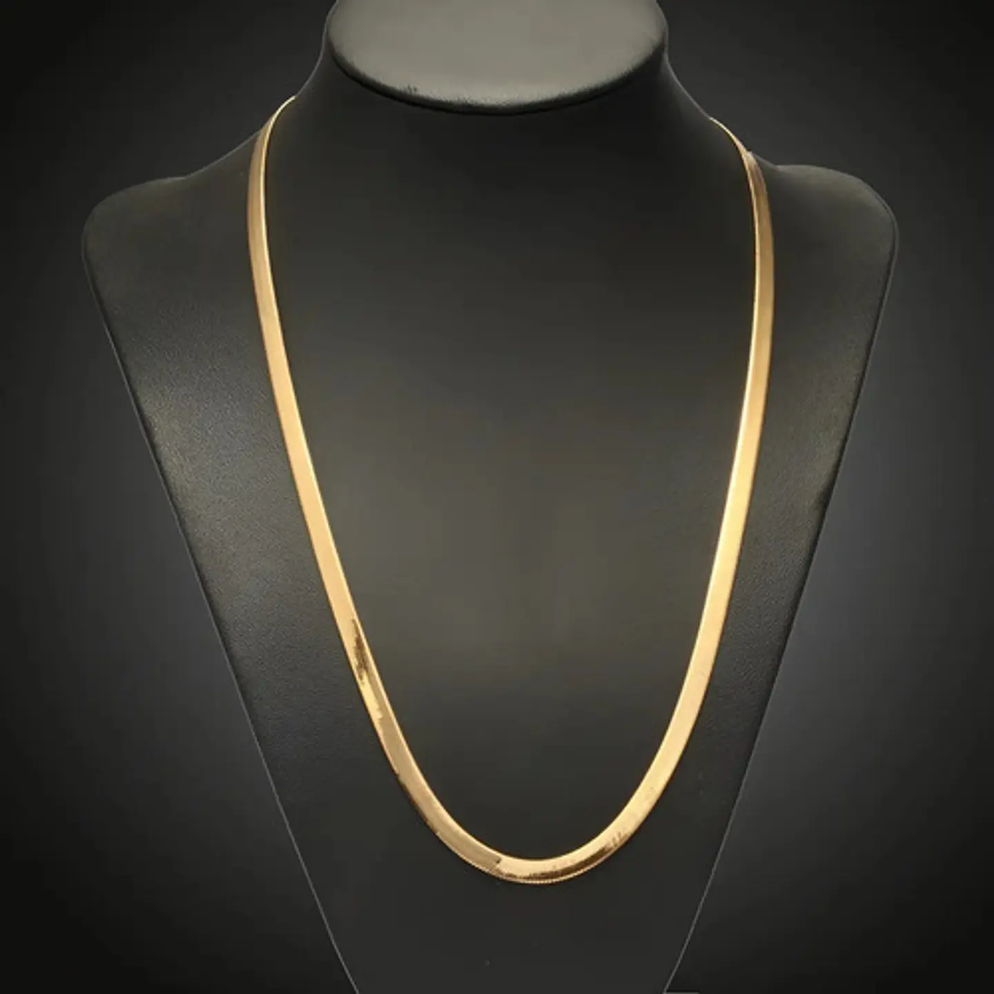 Cadena 55 Cm Serpiente 3mm Color Oro Acero Inoxidable Hombre 27