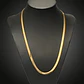 Cadena 55 Cm Serpiente 3mm Color Oro Acero Inoxidable Hombre - Miniatura 27