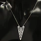 Collar Para Mujer Y Dije Wicca Bruja Luna Acero Color Plata  - Miniatura 2