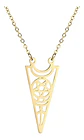 Collar Para Mujer Y Dije Wicca Bruja Luna Acero Color Plata  - Miniatura 8