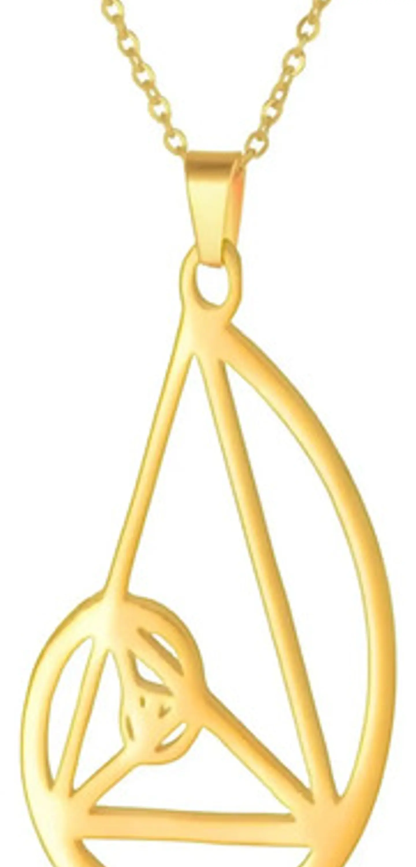 Collar Dije Fibonacci Color Oro Acero Inoxidable Para Mujer 7