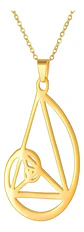 Collar Dije Fibonacci Color Oro Acero Inoxidable Para Mujer - Miniatura 7