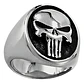 Anillo The Punisher Color Plata Acero Inoxidable Para Hombre - Miniatura 1