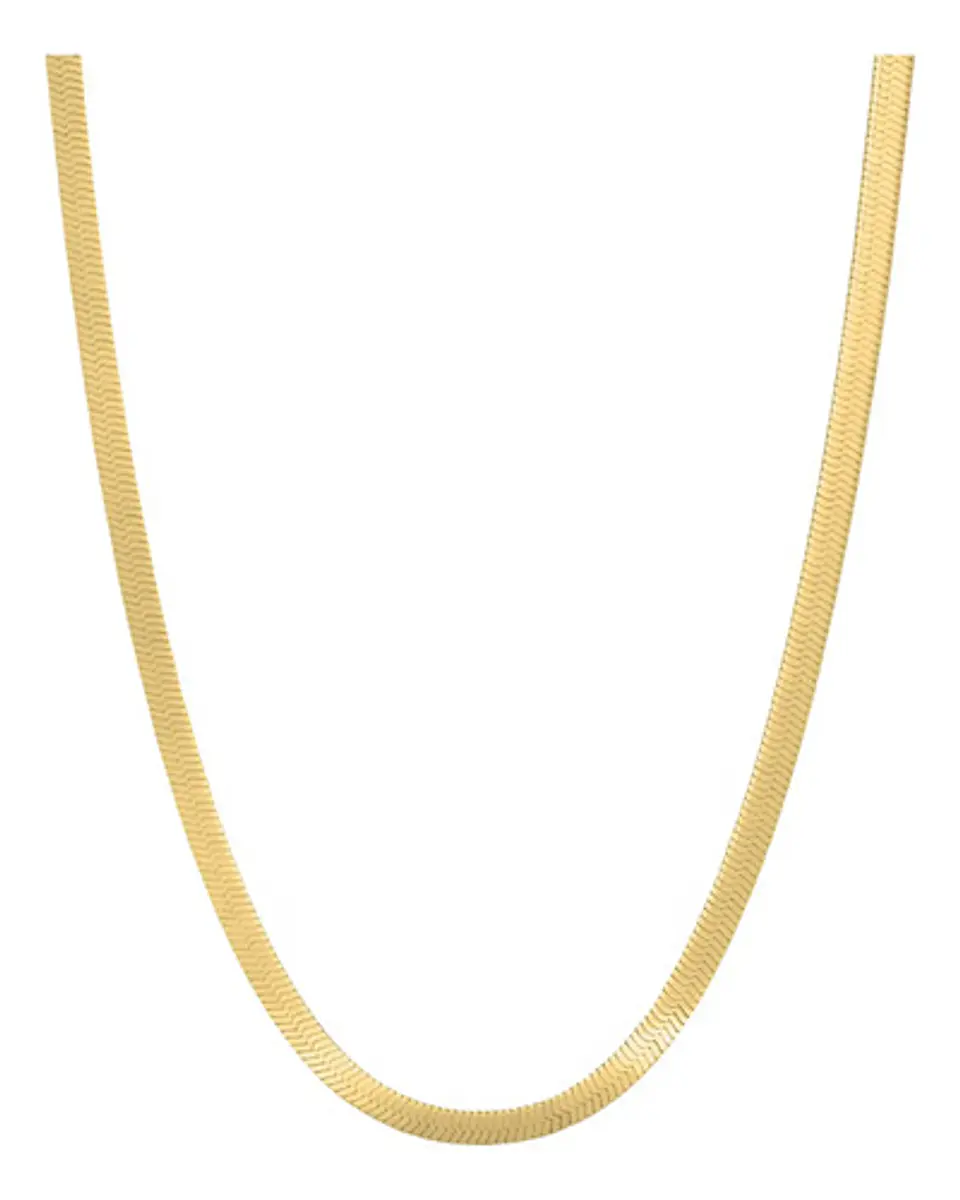 Cadena 60 Cm Serpiente 4mm Color Oro Acero Inoxidable Hombre 1
