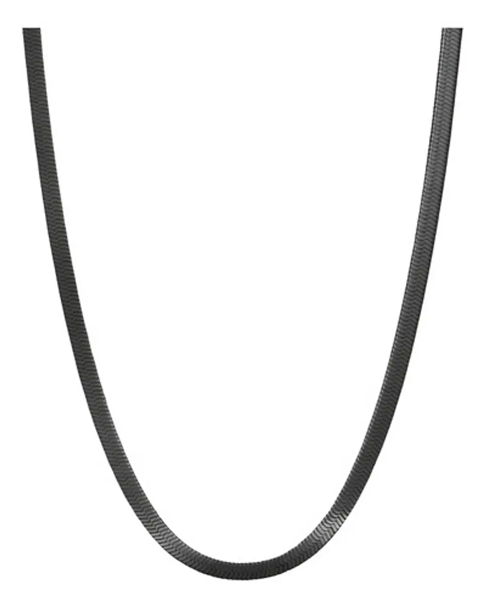 Cadena 60 Cm Serpiente 4mm Color Oro Acero Inoxidable Hombre 25