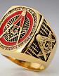 Anillo Mason Masoneria Color Plata Acero Inoxidable Hombre - Miniatura 3