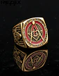 Anillo Mason Masoneria Color Plata Acero Inoxidable Hombre - Miniatura 10