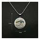 Collar Hombre Dije Piedras Ojo De Horus Color Oro De Acero - Miniatura 16