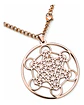 Collar De Acero Para Hombre Mujer Dije Cubo Metatrón Sagrado - Miniatura 11