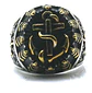 Anillo Militar Ancla Marina Plateado Acero Inoxidable Hombre - Miniatura 3