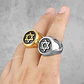 Anillo Estrella De David Color Plata Acero Inoxidable Hombre - Miniatura 12