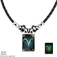 Collar Cuero Signos Zodiacales Brilla En La Oscuridad Hombre - Miniatura 3
