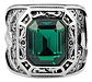Anillo Ganadero Piedra Color Plata Acero Inoxidable Hombre - Miniatura 2