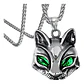 Collar Gato Sphynx Color Plata Acero Inoxidable Hombre Mujer - Miniatura 1