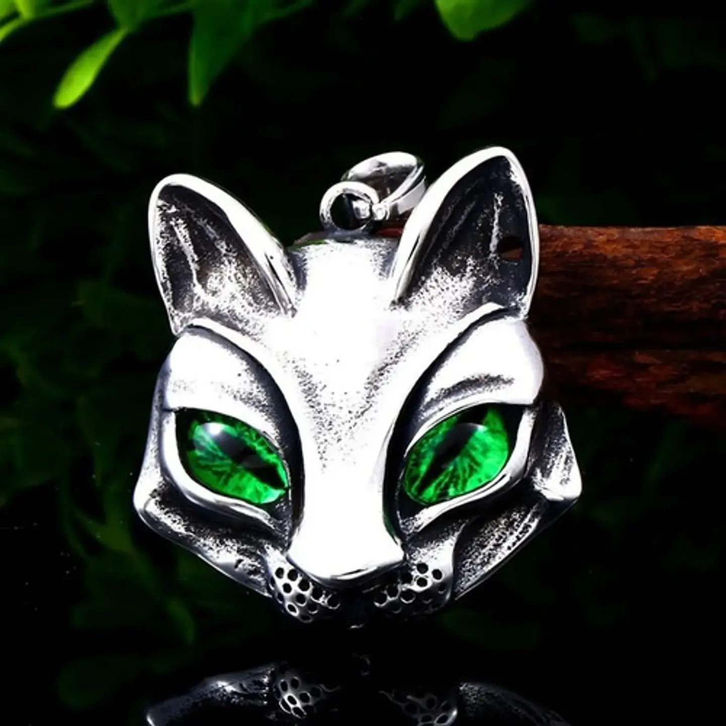 Collar Gato Sphynx Color Plata Acero Inoxidable Hombre Mujer 6