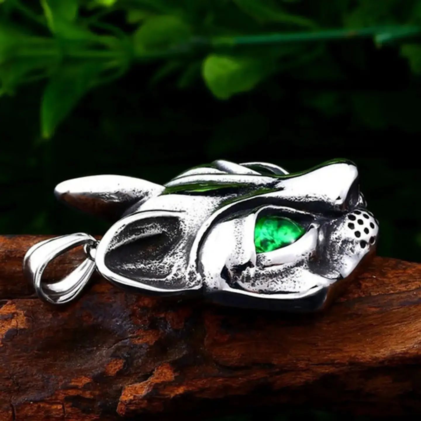Collar Gato Sphynx Color Plata Acero Inoxidable Hombre Mujer 7