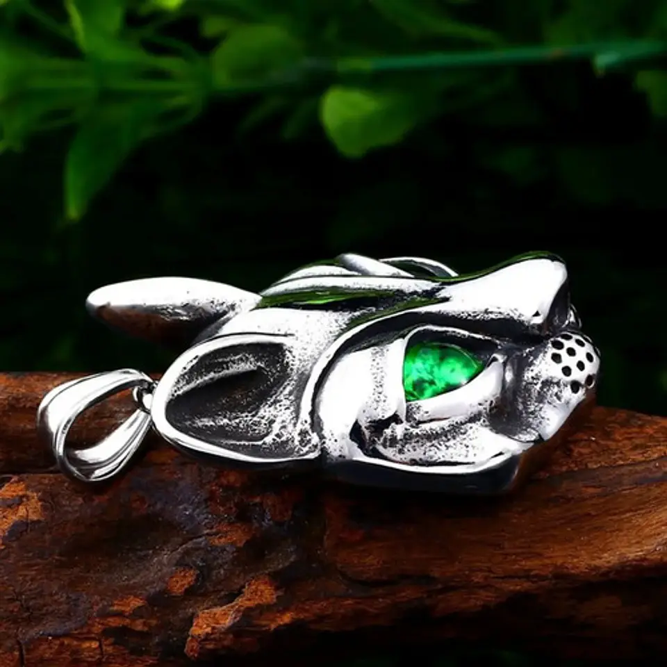 Collar Gato Sphynx Color Plata Acero Inoxidable Hombre Mujer 7