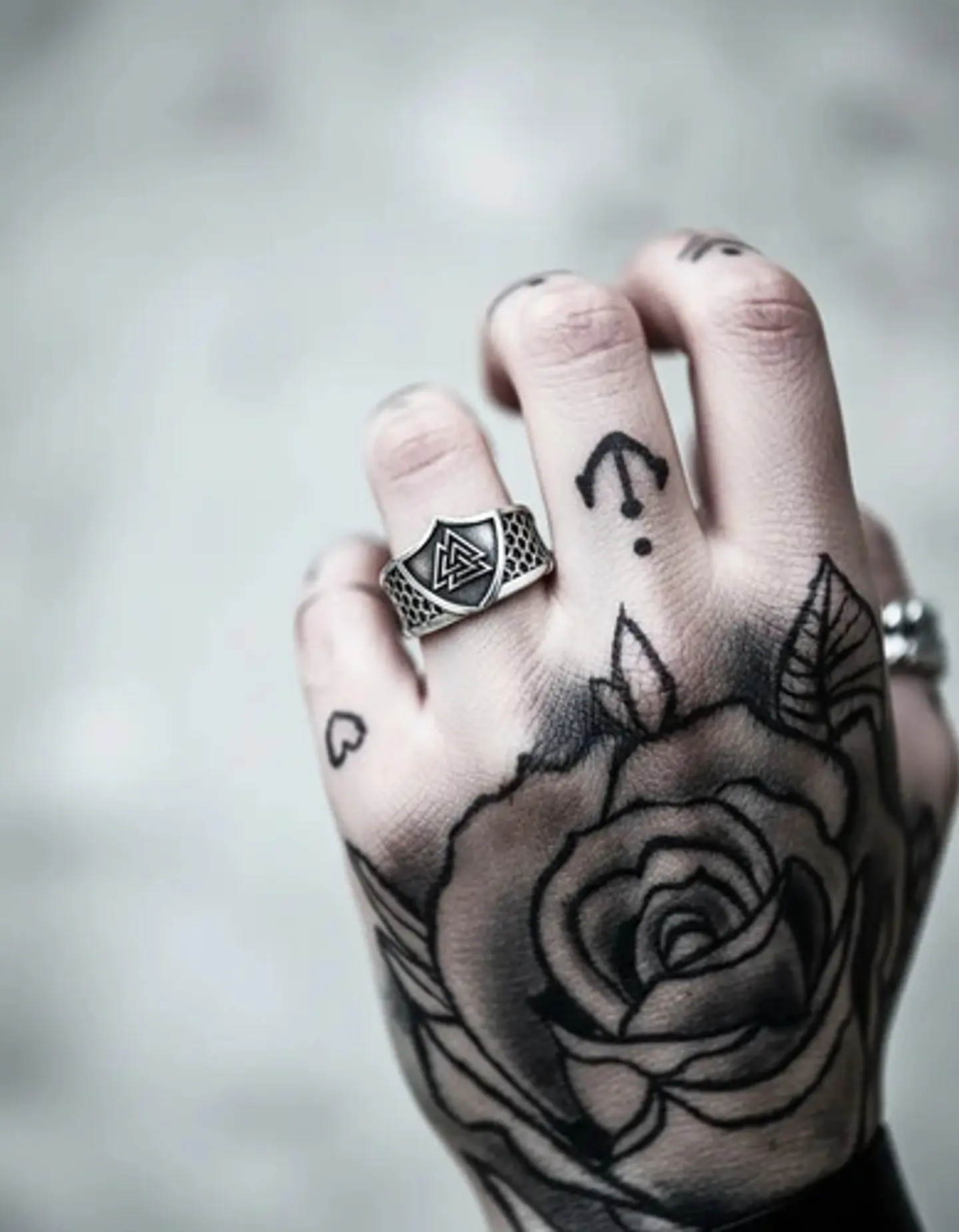 Anillo Vikingo Valknut Odin Plateado Acero Inoxidable Hombre 4