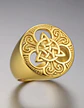 Anillo Nudo Celta Vikingo Color Oro Acero Inoxidable Hombre - Miniatura 2