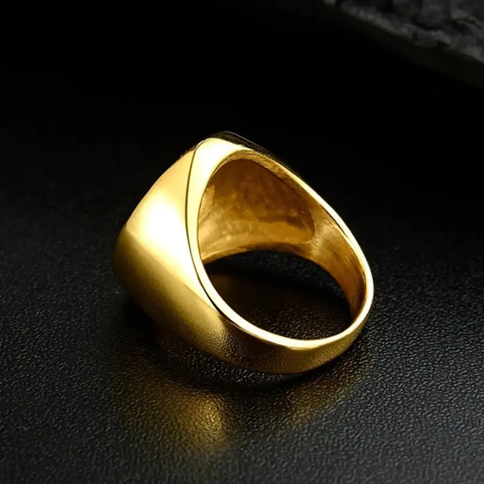 Anillo Nudo Celta Vikingo Color Oro Acero Inoxidable Hombre 7