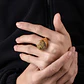 Anillo Nudo Celta Vikingo Color Oro Acero Inoxidable Hombre - Miniatura 8