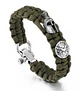 Pulsera Paracord Casco Guerrero Espartano Vikingo Hombre - Miniatura 1