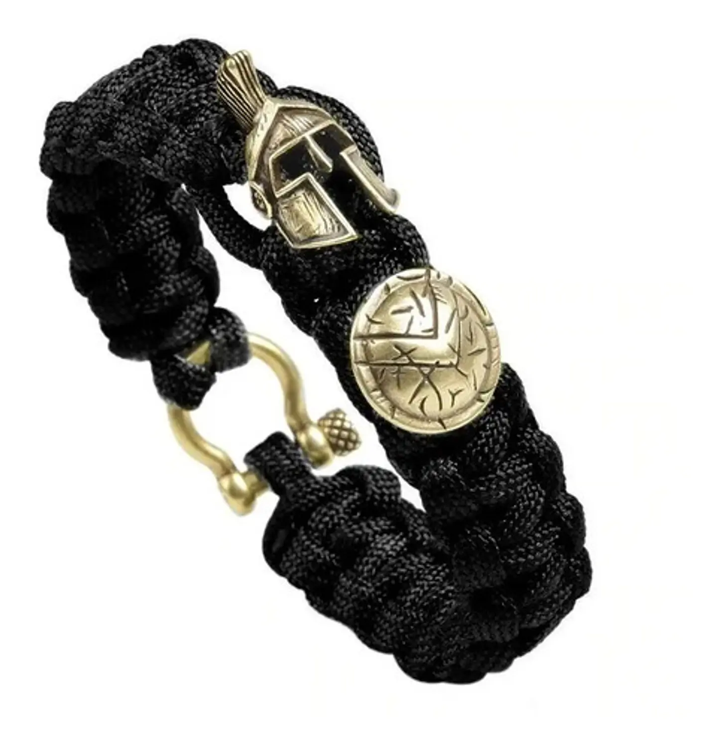 Pulsera Paracord Casco Guerrero Espartano Vikingo Hombre 4