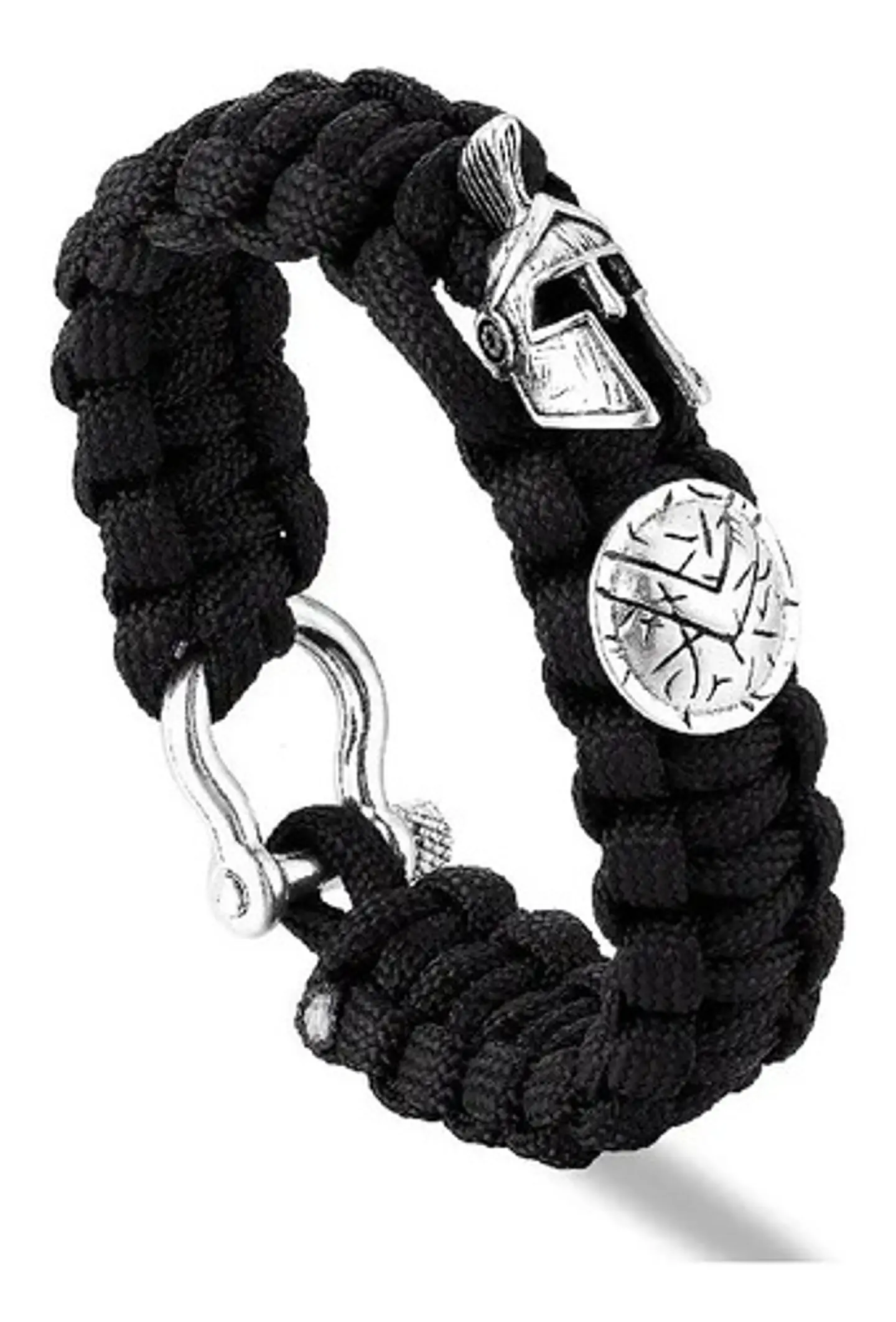 Pulsera Paracord Casco Guerrero Espartano Vikingo Hombre 6