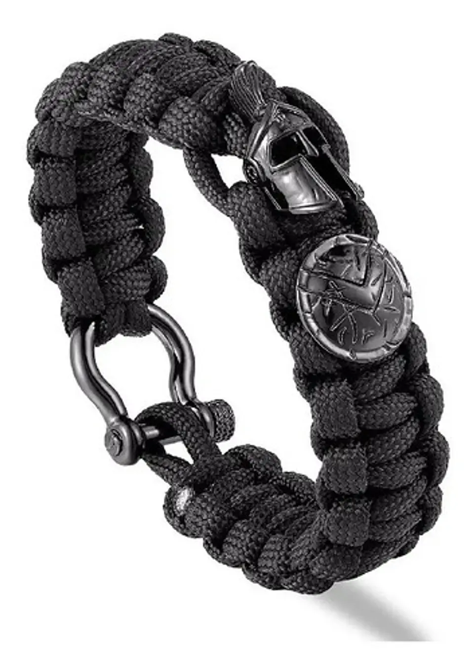 Pulsera Paracord Casco Guerrero Espartano Vikingo Hombre 7