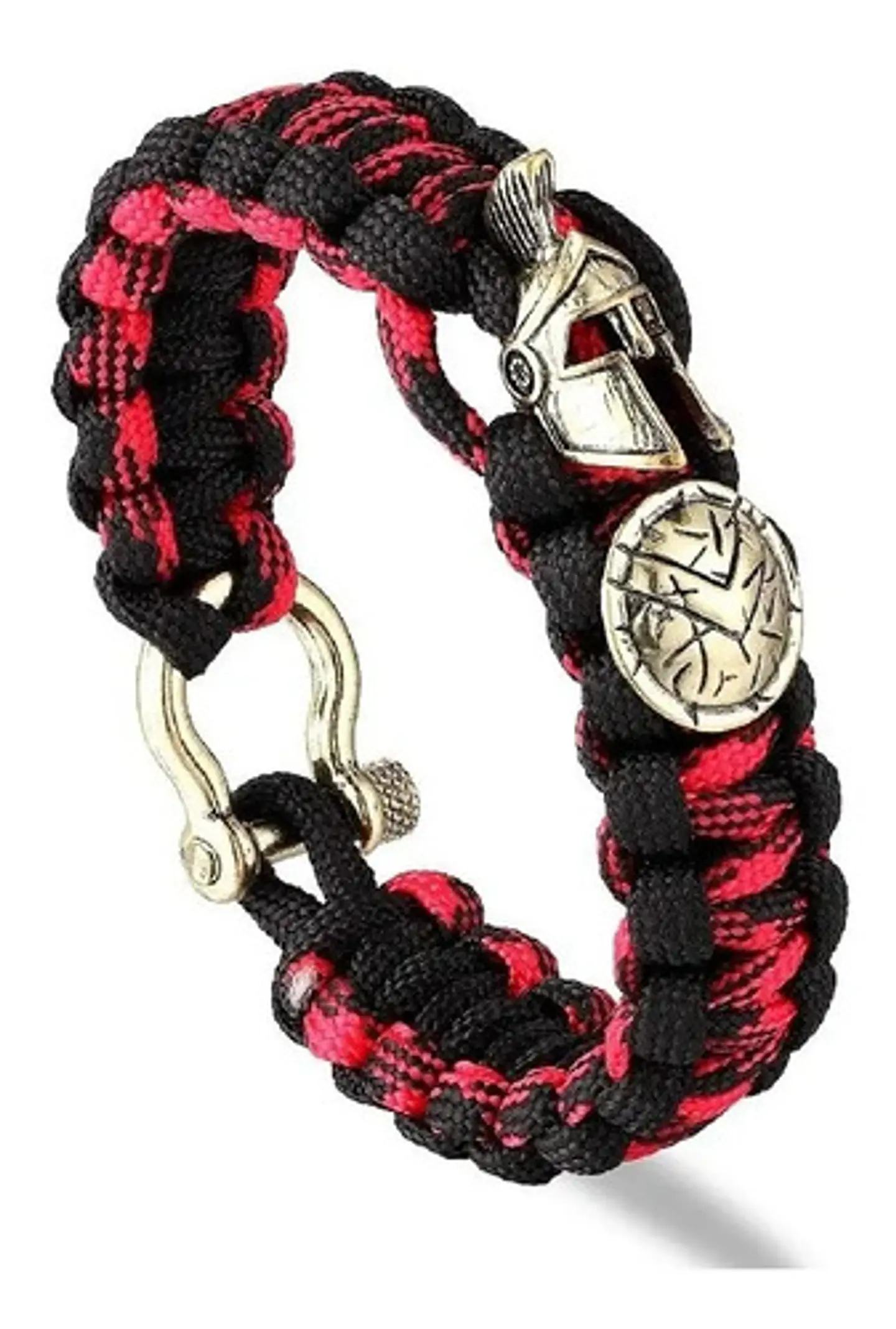 Pulsera Paracord Casco Guerrero Espartano Vikingo Hombre 12