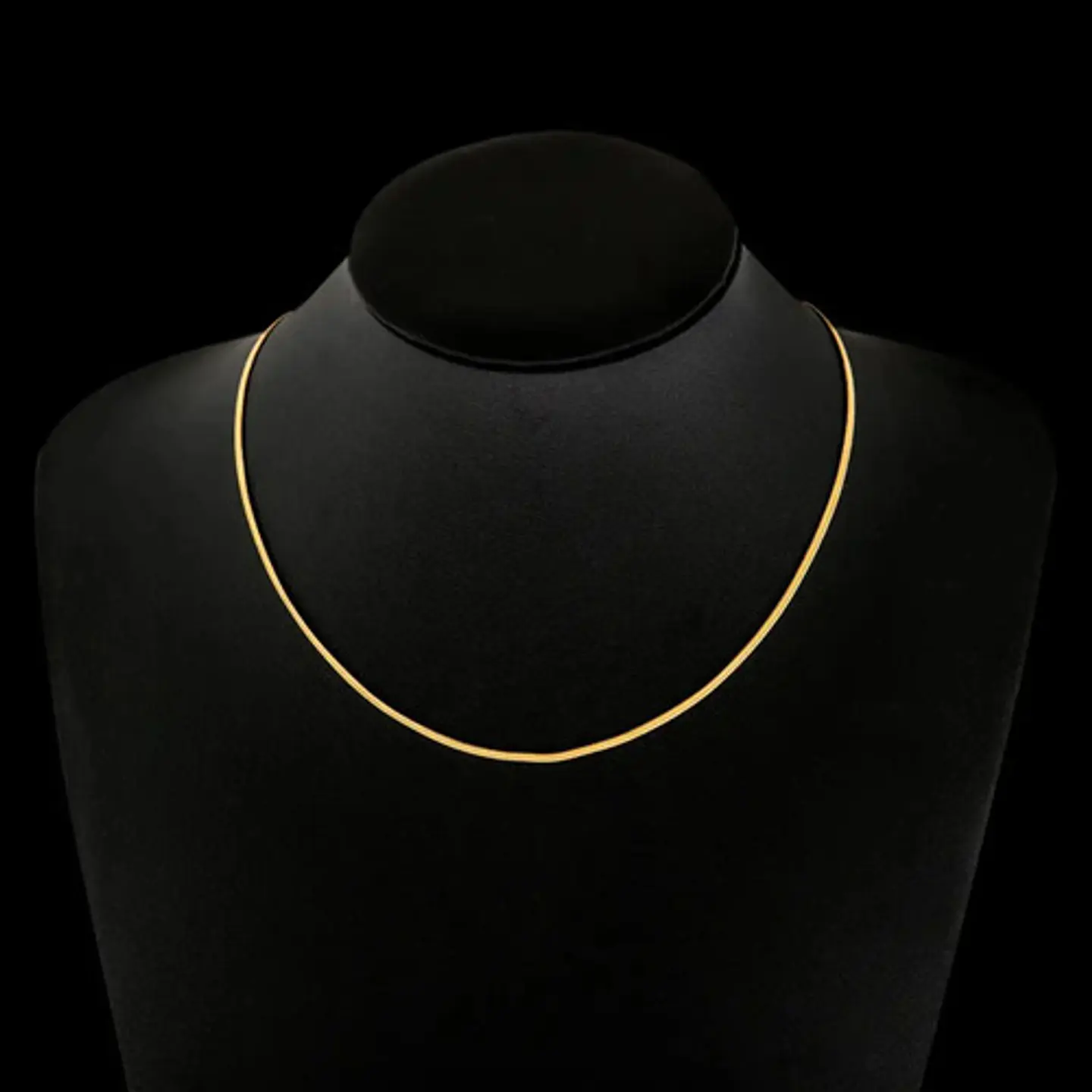 Cadena 50 Cm Serpiente 2mm Color Oro Acero Inoxidable Hombre 6