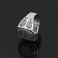 Anillo Garra Lobo Vikingo Plateado Acero Inoxidable Hombre - Miniatura 12