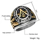 Anillo Mason Logia Color Plata Acero Inoxidable Para Hombre - Miniatura 3