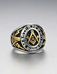 Anillo Mason Logia Color Plata Acero Inoxidable Para Hombre - Miniatura 5
