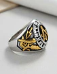 Anillo Mason Logia Color Plata Acero Inoxidable Para Hombre - Miniatura 6