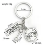 Llavero Hombre Y Mujer Fitness Gimnasio Mancuernas Plateado - Miniatura 9
