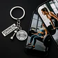 Llavero Hombre Y Mujer Fitness Gimnasio Mancuernas Plateado - Miniatura 10