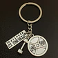 Llavero Hombre Y Mujer Fitness Gimnasio Mancuernas Plateado - Miniatura 11
