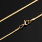 Cadena 40 Cm Serpiente 2mm Color Oro Acero Inoxidable Hombre - Miniatura 5