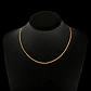 Cadena 40 Cm Serpiente 2mm Color Oro Acero Inoxidable Hombre - Miniatura 6