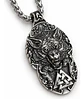 Collar Vikingo Para Hombres Dije Amuleto Valknut Garra Lobo - Miniatura 1